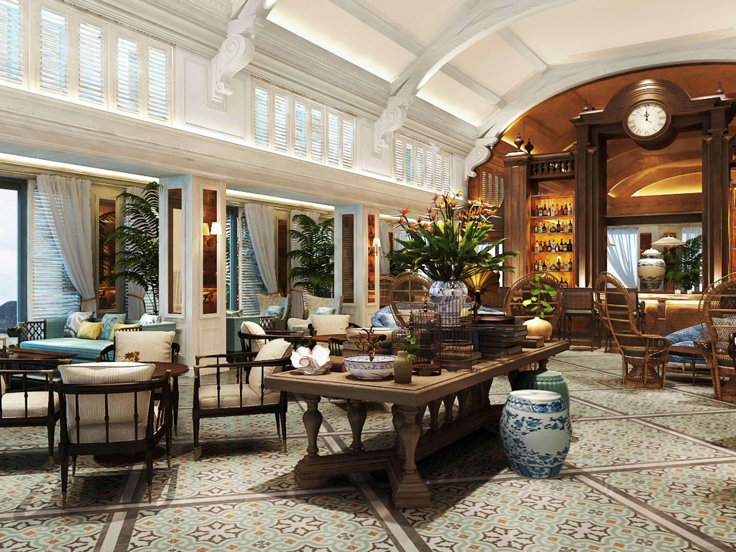 โรงแรมแปร์ล โดริย็อง กัตบา - เอ็มแกลเลอรี Chan Chau ภายนอก รูปภาพ The lobby of the hotel