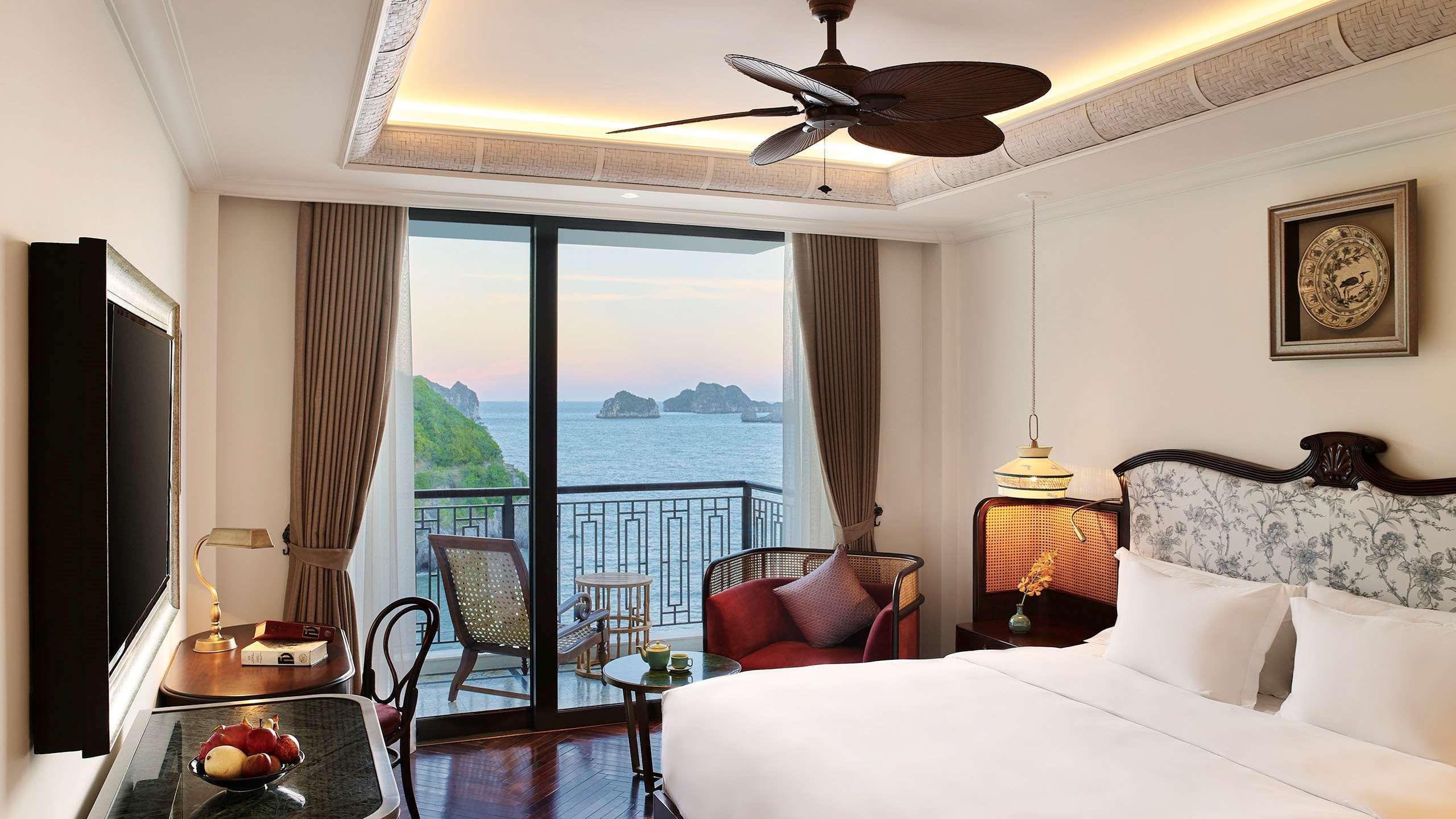 โรงแรมแปร์ล โดริย็อง กัตบา - เอ็มแกลเลอรี Chan Chau ภายนอก รูปภาพ A room at Vinpearl Hotel Nha Trang